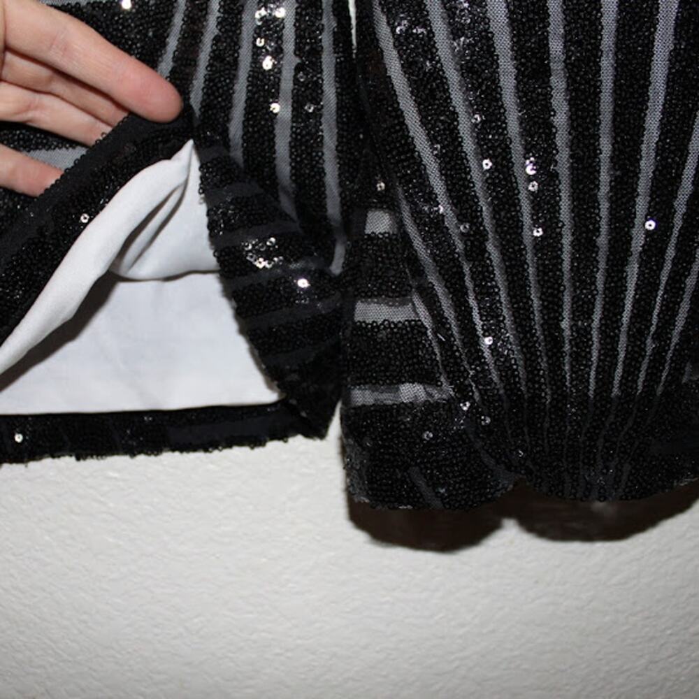 Black Sequin Flare Pants - Brand - Picture 9 of 12